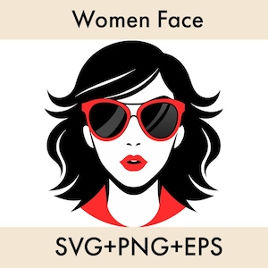 Beautiful Woman SVG, Woman Face Svg, Woman Sublimation, Beautiful Girl Svg, Afro Woman Svg, Woman Hairstyles Svg, Woman Silhouette,Woman Png