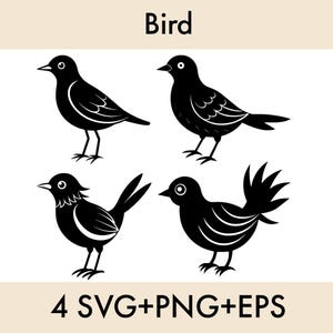 Bird SVG, Bird Svg Bundle, Flying Bird Svg, Animal Svg, Bird Clip Art, Sparrow Svg, Files for Cricut, Bird Silhouette, Birds Svg