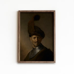 Retrato vintage de la Academia Oscura / Retrato cambiante / Decoración Cottagecore / Arte de pared imprimible para DESCARGA DIGITAL