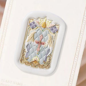 Sello de alas llameantes, sello de lacre, sello de relieve de estilo europeo, sello de lacre, sello de boda, sello personalizado
