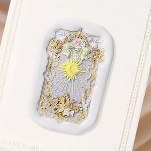 Brilla para siempre como el sol y la luna, sello de lacre, sello de relieve estilo europeo, sello de lacre, sello de boda, sello personalizado