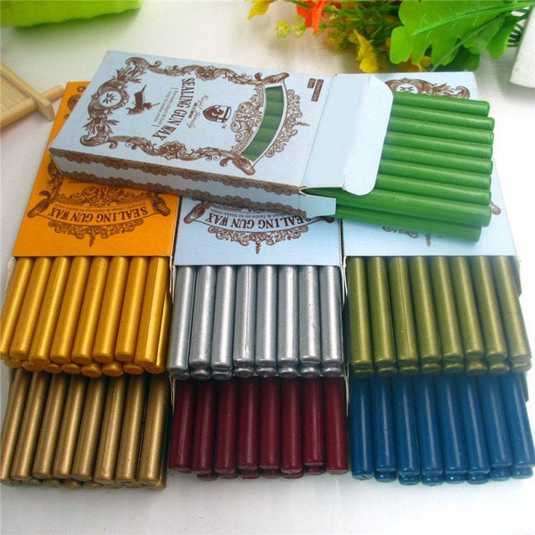 16pcs lacquer seal wax sticks/envelopes, invitations, gift boxes, glass bottles and other sealing wax sticks