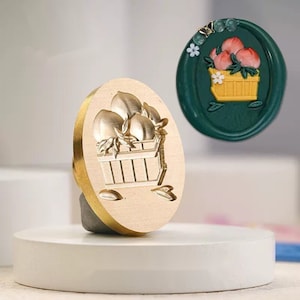 Sello de melocotón de miel-SMT01, sello de cera, sello decorativo de sello de cera, sobre / carta de invitación / caja de regalo / sello decorativo de cuenta de mano
