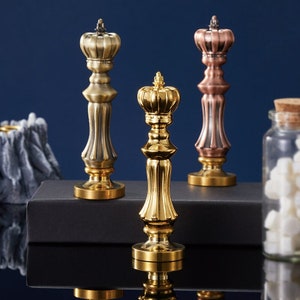 Wax zegel stempel handvat, volledig metalen gegraveerd handvat, lakzegel stempel universeel handvat, lakzegel accessoires