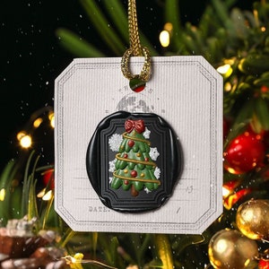 Selo de série de natal, árvore de natal, natal, decoração de natal, artesanato de natal, enfeites de natal, svg de natal, decoração de selo de cera