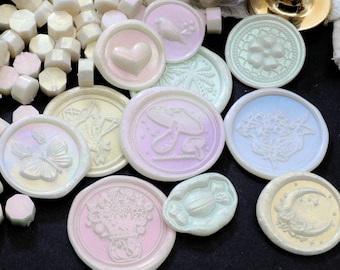 Wax seal wax particles, colorful polarized wax particles, special wax for envelopes/gift boxes/greeting cards/invitation cards