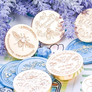 Wachs siegel stempel kopf Europäer retro INS wind bee serie hochzeitseinladung kupfer stempel DIY hand konto stempel wachs stempel geschenk