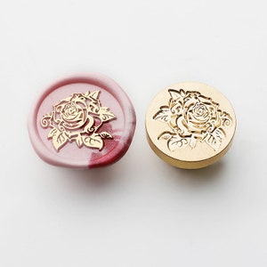 Wax Seal Stempel,Rosen Serie,Wax Seal Personalisiertes Wachssiegel für Hochzeitseinladungen, Hochzeitsstempel, Urlaubsstempel