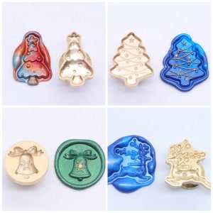 Wax Seal Stempel, Weihnachtsserie Deko Stempel, Personalisierter Stempel HochzeitSeinladung Hochzeit Siegelstempel Wachsstempel