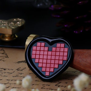 Sello en forma de amor, sello de cera, sello en relieve de estilo europeo, sello de cera, sello de boda, sello personalizado, regalos para ella, regalo del día de las madres