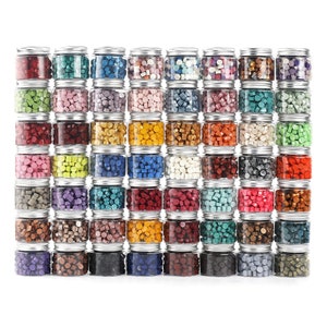 53 color laca partículas de cera octogonal color retro color mixto diy invitación sobre sello regalo cuenta de mano laca cera sello cera especial