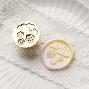 Weather-Snowy Day,Wax Seal Stempel,Wax Seal Deko Siegel,Briefumschlag/Einladungsbrief/Geschenkbox/Handbuch Deko Siegel