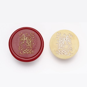 Sceau de série de Noël, Père Noël, Noël, décor de Noël, artisanat de Noël, ornements de Noël, svg de Noël, timbre de sceau de cire, cire à cacheter