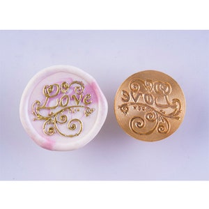 Wax Seal Stempel,Romantische Phrasen Serie,Wax Seal Personalisiertes Wachssiegel für Hochzeitseinladungen, Hochzeitsstempel, Urlaubsstempel