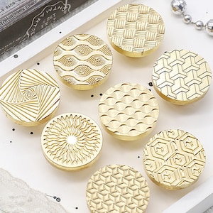 Sello de textura de latón, Patrones de tela/anillos de árboles/amor, Sello de sello de cera, Sello de relieve de estilo europeo, Sello de cera, Sello de boda, Sello personalizado