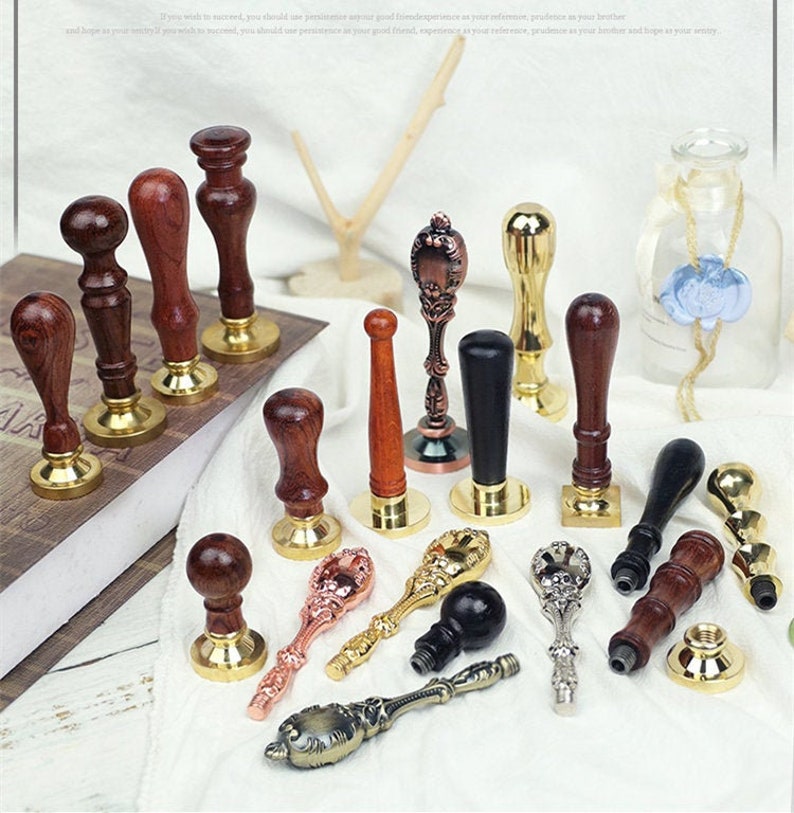 European style retro lacquer seal rosewood metal handle plated Direct sale of manufacturer Brand Cheap Sale Venue