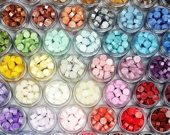 72 color octagonal fire paint wax, 50 pcs/bottle wax seal particles, special wax for lacquer seal, envelope/hand account/invitation card