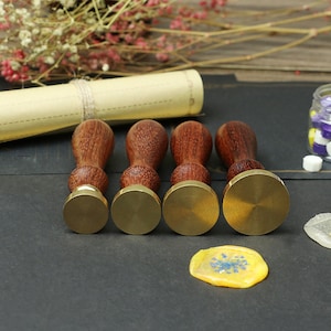Wachssiegel, Blanko Siegel, quadratischer/runder roher Kupferkopf, Wachssiegelmaterial