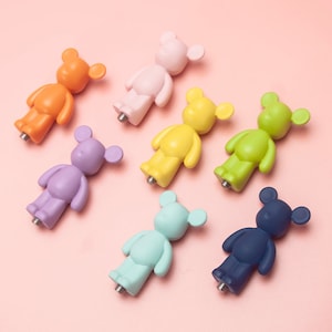 Alça de carimbo de selo de cera, alça selada PP alça de urso fofa, acessórios de selo de cera