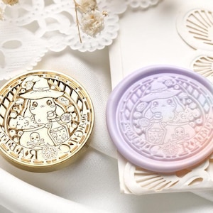 Sello de conejo mágico, sello de sello de cera, sello decorativo de sello de cera, sobre / carta de invitación / caja de regalo / sello decorativo de manual