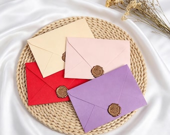 Glitzernde, farbige Papierumschläge, luxuriöse Einladungskartenumschläge für Hochzeiten, Valentinsbriefe, Geschenkpapier, Wachssiegelumschläge