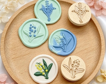 Lily of the Valley Wax Seal Stamp,Flower Seal,Decorative Wax Seal for Wedding Invitation,Envelope Sealing,Journaling,Handmade Craft Gifts