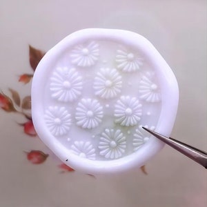 Flor - Sello de margaritas, Sello de sello de cera, Sello decorativo de sello de cera, sobre / carta de invitación / caja de regalo / sello decorativo de manual