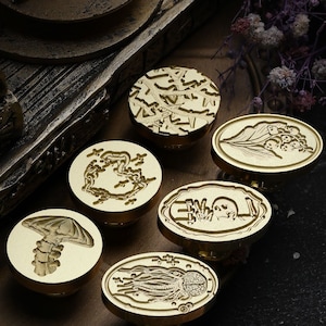 Sello de la serie Skull, sello de cera, sello de relieve de estilo europeo, sello de cera, sello de boda, sello personalizado