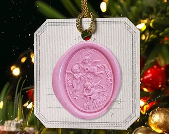 Three Angel Wax Seal Stamp,Wedding Invitation Sealing Wax Kit,Decorative Wax Seal for Envelope,Journaling,Handmade Craft Gifts