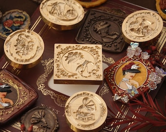 Wax Seal Stamp, High Heels/Pink Lady Decorative Seal,European style relief seal，Wedding Stamp,Personalized Stamp