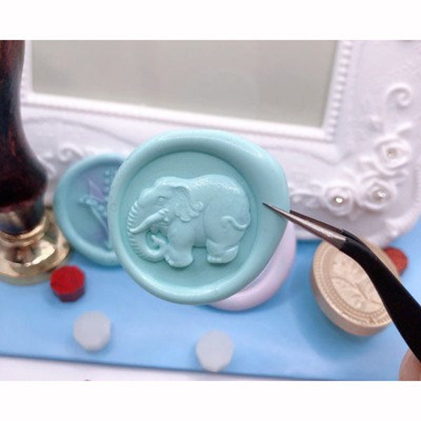 An elephant seal，Wax seal stamp，Wax seal decorative seal, envelope/invitation letter/gift box/handbook decorative seal