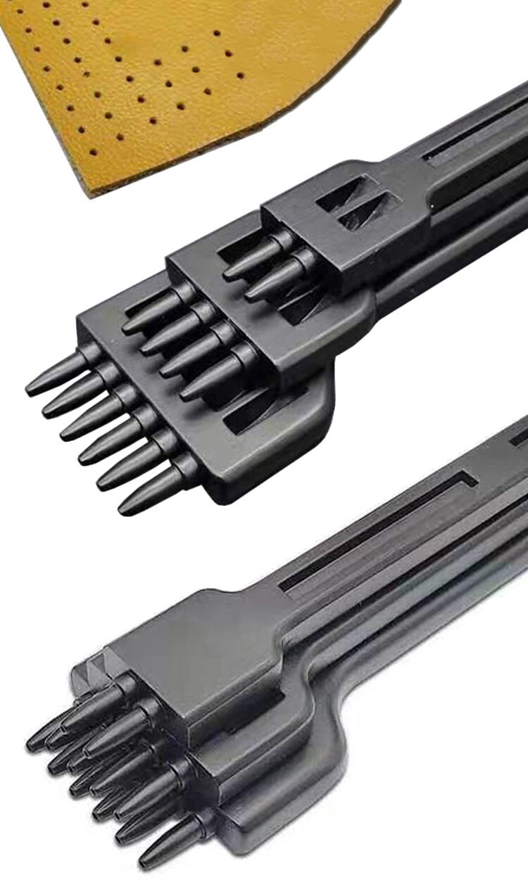DIY Leder Werkzeug schwarz Reihenstanzer 4/5/6mm Angabe Leder | Etsy