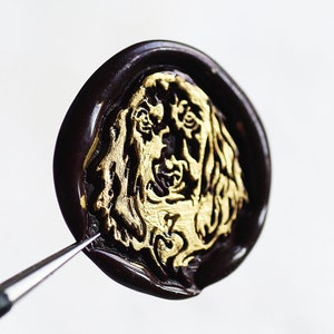 Sello Springer spaniel, sello de sello de cera, sello decorativo de sello de cera, sobre / carta de invitación / caja de regalo / sello decorativo del manual