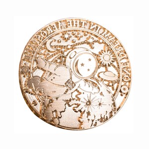 Dream Astronaut Seal, sobre, cuenta de mano, sello de decoración de la carta de invitación, todo el sello de latón
