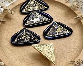 Triangle Series Wax Seal Stamp,Flower Seal,Decorative Wax Seal for Wedding Invitation,Envelope Sealing,Journaling,Handmade Craft Gifts