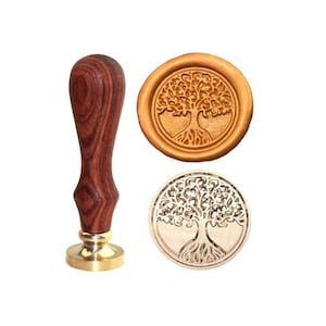 Wax Seal Stempel,Baum des Lebens Serie,Wax Seal Personalisiertes Wachssiegel für Hochzeitseinladungen, Hochzeitsstempel, Urlaubsstempel