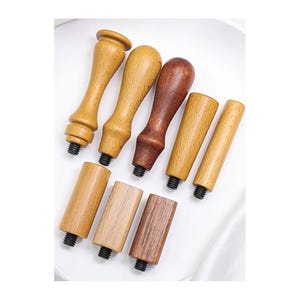 Mango especial para sello de lacre, accesorio para sello de lacre, mango de madera maciza, mango de madera natural