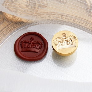 King crown seal，Wax seal stamp，Wax seal decorative seal, envelope/invitation letter/gift box/handbook decorative seal