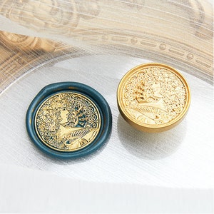 Mucha-Ivy Siegel,Wax Seal Siegel,Wax Seal Deko Siegel,Briefumschlag/Einladungsbrief/Geschenkbox/Handbuch Deko Siegel