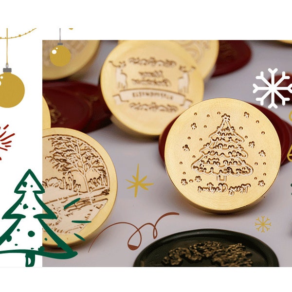 Christmas series seals, christmas,christmas decor,christmas crafts,christmas ornaments,christmas svg,sealing wax,wax seal stamp decoration