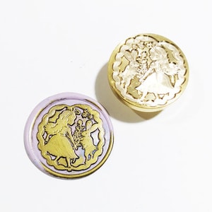Wachsstempel,Märchen Serie Siegel, Siegel Set exquisite Geschenkbox Verpackung Dekorativer Wachsdruck auf Umschlag, Konto, Einladungsbrief