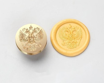 Byzantine double-headed eagle，Wax seal stamp，Wax seal decorative seal, envelope/invitation letter/gift box/handbook decorative seal