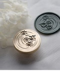 Ripples in the water Seal，Wax seal stamp，Wax seal decorative seal, envelope/invitation letter/gift box/hand account decorative seal