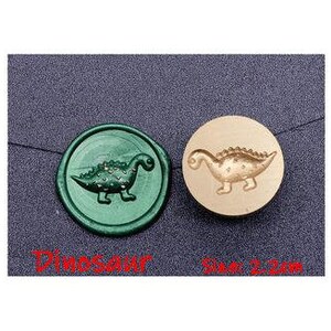 Sello de dinosaurio, Sello de sello de cera, Sello decorativo de sello de cera, sobre / carta de invitación / caja de regalo / sello decorativo del manual