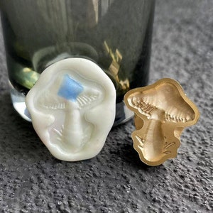 Sello de hongos, sello de sello de cera, sello decorativo de sello de cera, sobre / carta de invitación / caja de regalo / sello decorativo de manual