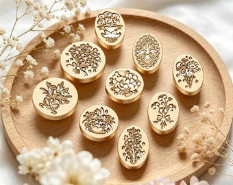 Flower Bouquet Wax Seal Stamp,Flower Seal,Floral Arrangement Seal,Botanical Bouquet Wax Seal for Wedding Invitation,Envelope,Gift Packaging