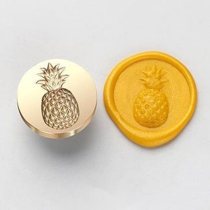 Frutas - Sello de piña, Sello de sello de cera, Sello decorativo de sello de cera, sobre / carta de invitación / caja de regalo / sello decorativo del manual