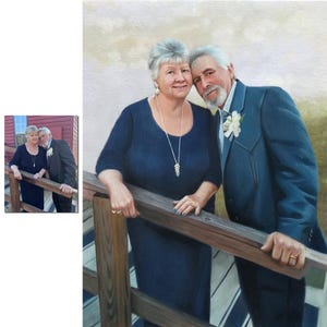 Custom hand painted portrait,Oil painting from photo,Custom art for loved ones,Commission painting,Personalize gift,Customized Painting