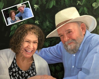 Custom hand-painted portraits,Portrait painting,Custom oil painting from photo,Family oil portrait,Gifts for loved ones,Self portrait