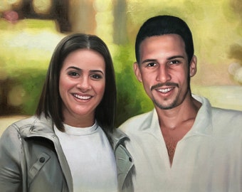 Custom Oil Painting Portrait: Personalized Commissioned Art Gift